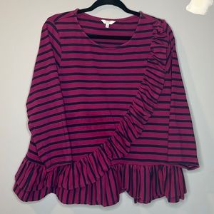 Crown & Ivy Ruffled Women’s Top